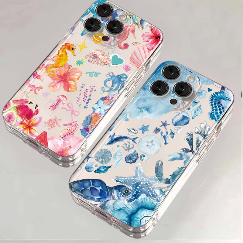 Phone Cases For Samsung Galaxy - Summer Cartoon Turtle Pattern Phone Case
