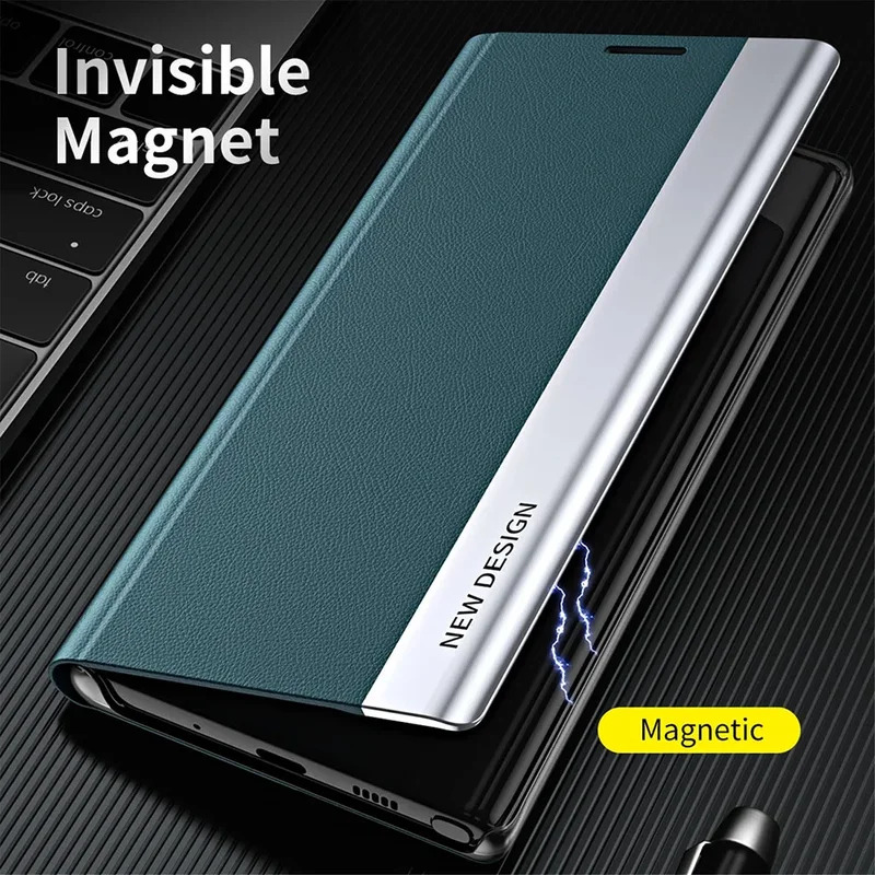 Flip Leather Case - Luxury Leather Flip Plating Phone Cases