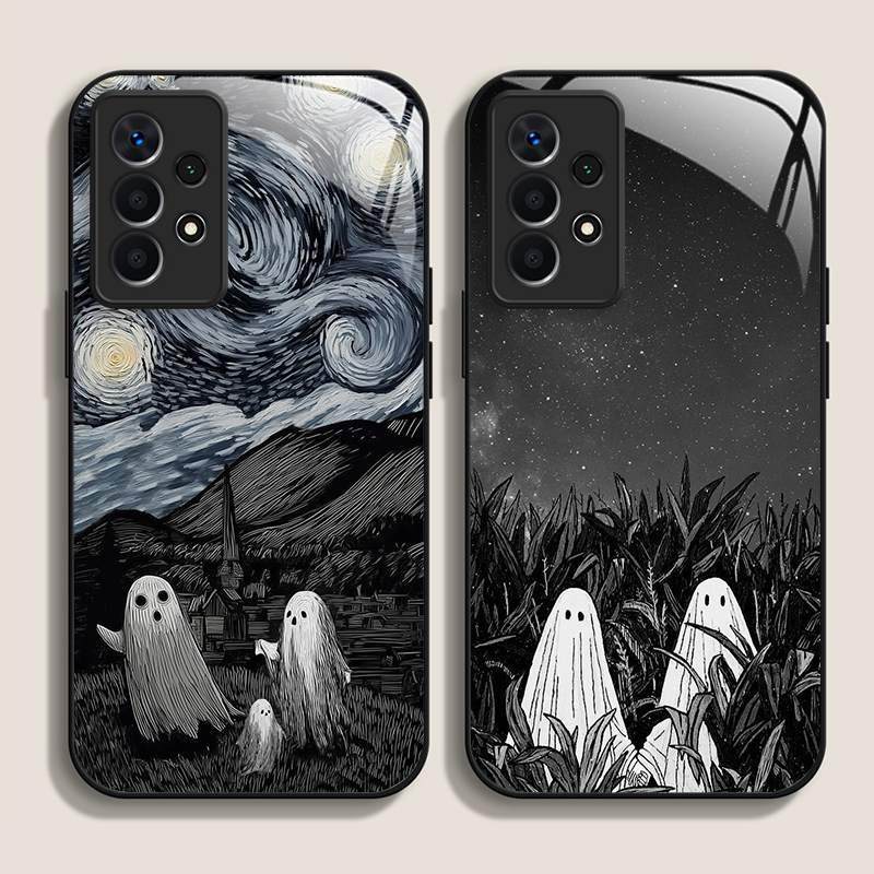 Funny Ghost Abstract Art Patte - Phone Cases Drawing recensie en prijs