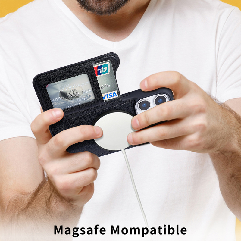 For Magsafe Magnetic Flip Leat - Flip Leather Case recensie en prijs