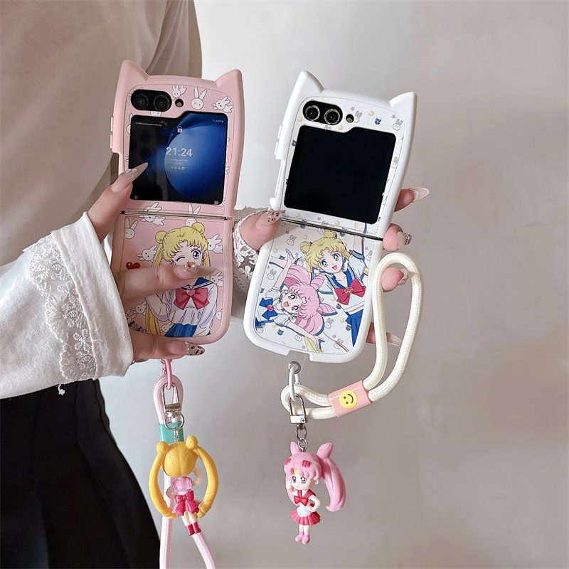 Cute Cartoon Japan Anime Sailo - Phone Cases Z Flip 5 recensie en prijs