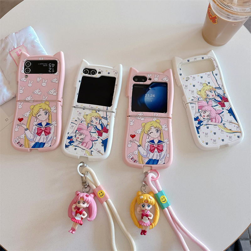 Cute Cartoon Japan Anime Sailo - Phone Cases Z Flip 5 recensie en prijs