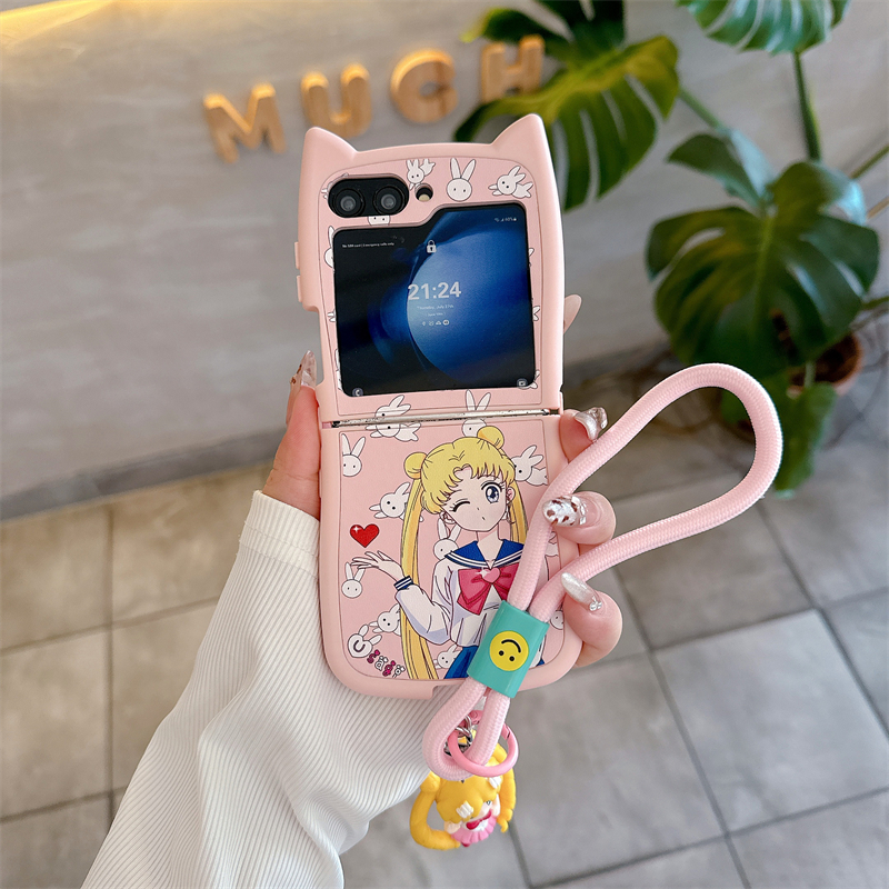 Cute Cartoon Japan Anime Sailo - Phone Cases Z Flip 5 recensie en prijs