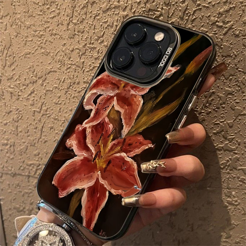Oil Painting Lily Flower Retro - Phone Cases Drawing recensie en prijs