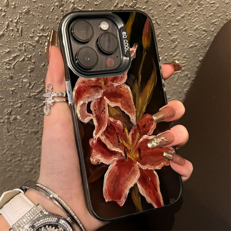 Oil Painting Lily Flower Retro - Phone Cases Drawing recensie en prijs