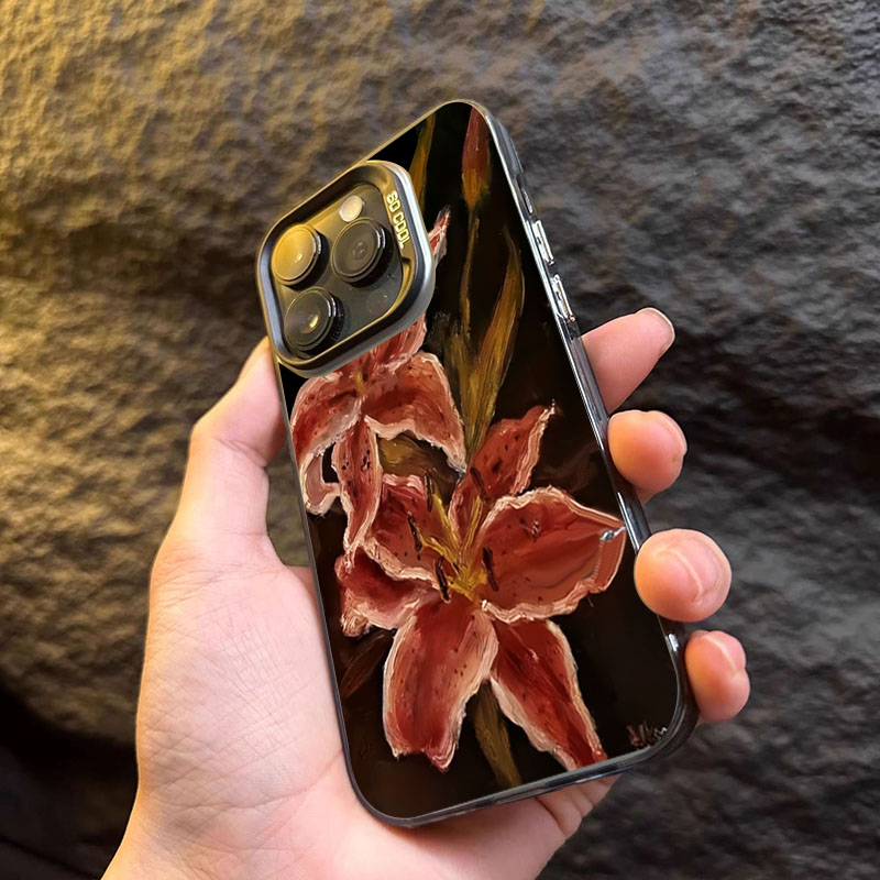 Oil Painting Lily Flower Retro - Phone Cases Drawing recensie en prijs