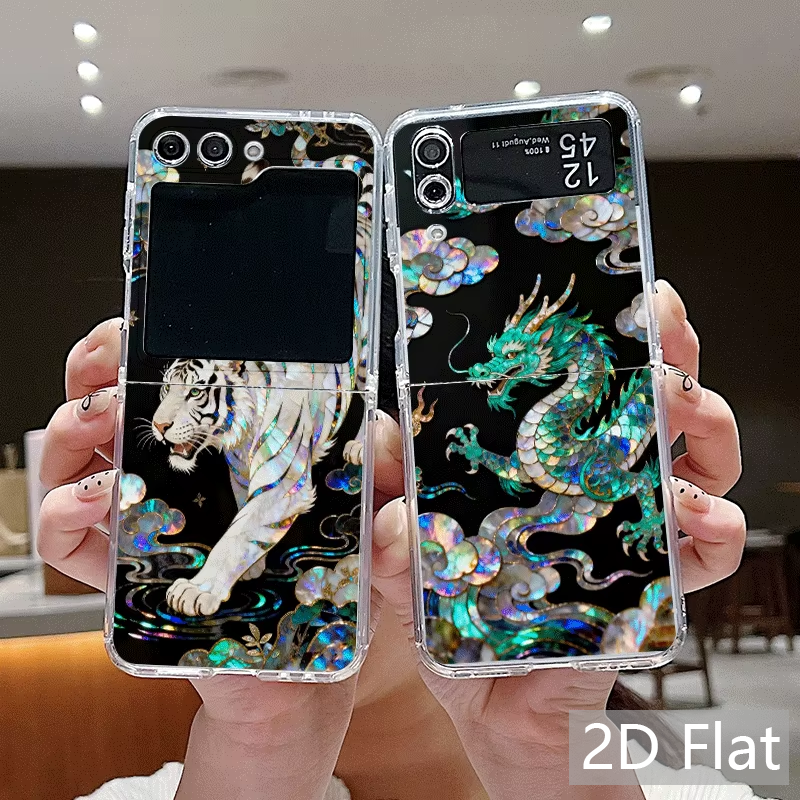 Stylish Tiger Dragon Marble Te - Phone Cases Z Flip 5 recensie en prijs