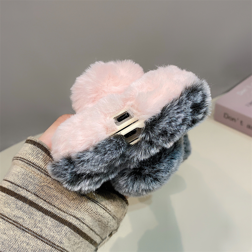 Cute Rabbit Ears Fluffy Stand  - Phone Cases For Samsung Galaxy recensie en prijs