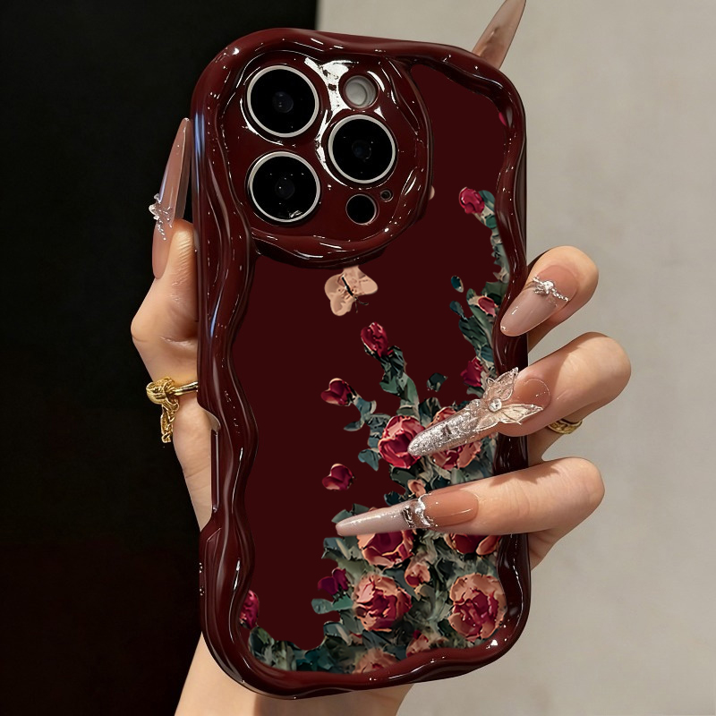 Retro Oil Painting Flower Patt - Phone Cases Drawing recensie en prijs
