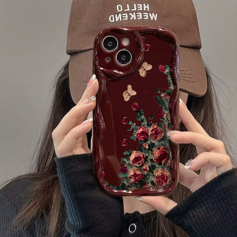 Retro Oil Painting Flower Patt - Phone Cases Drawing recensie en prijs