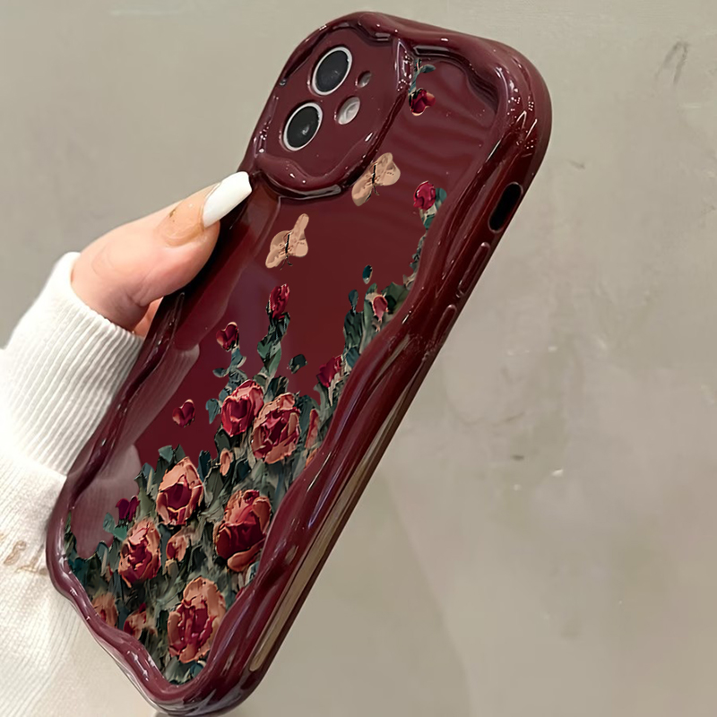 Retro Oil Painting Flower Patt - Phone Cases Drawing recensie en prijs