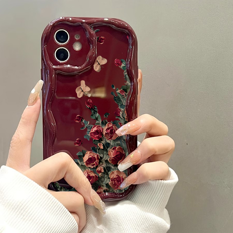 Retro Oil Painting Flower Patt - Phone Cases Drawing recensie en prijs